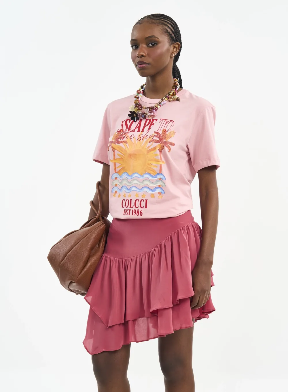 Camiseta Com Estampa Escape To The Shore