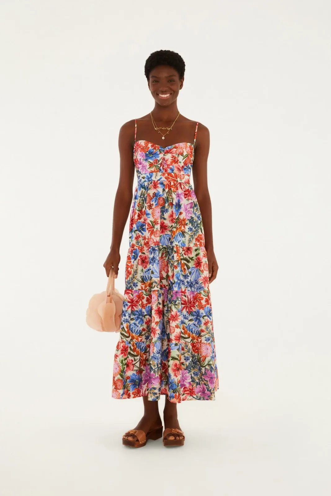 Vestido Cropped Estampado Florabela