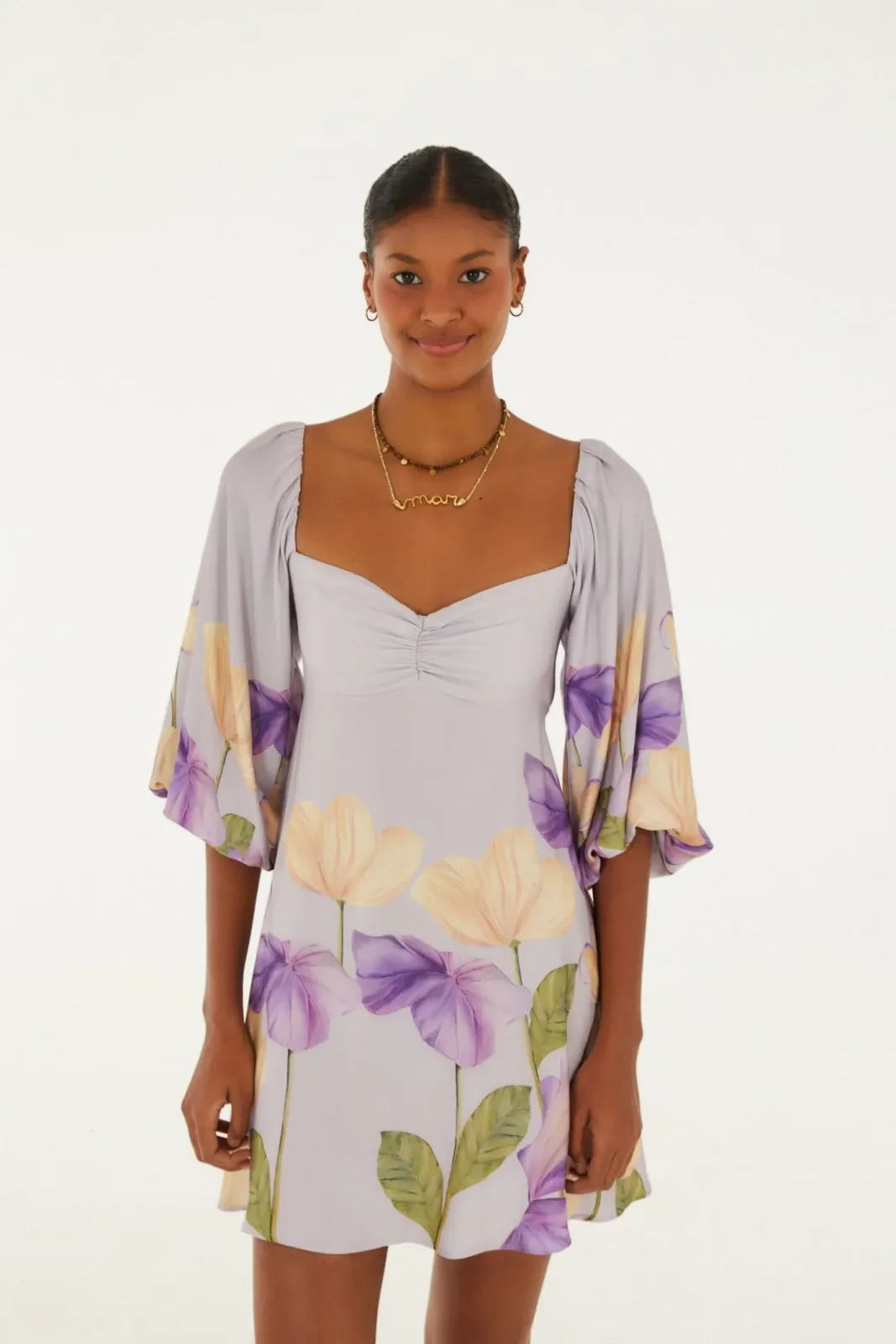 Vestido Curto Estampado Emily