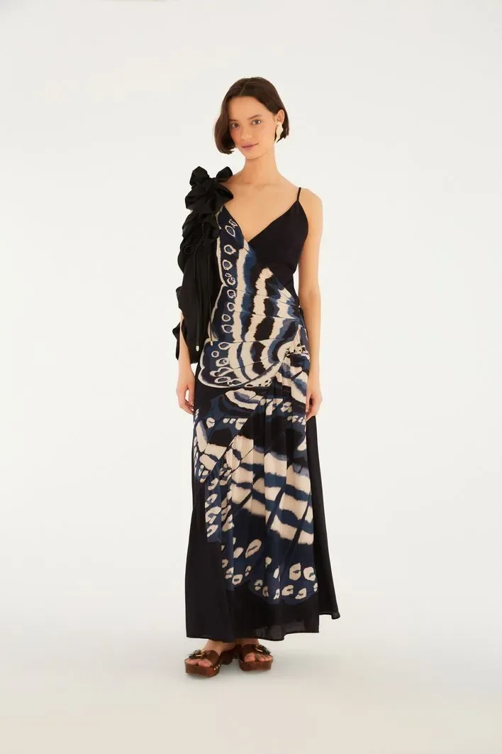 Vestido Longo Estampado Panapana