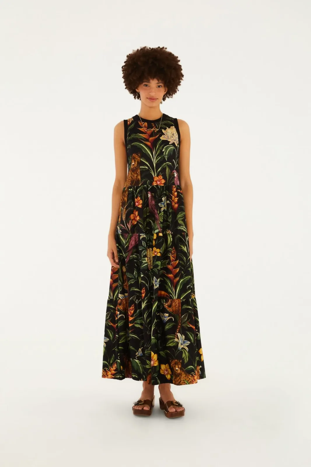 Vestido Marias Estampado Fauna Noturna
