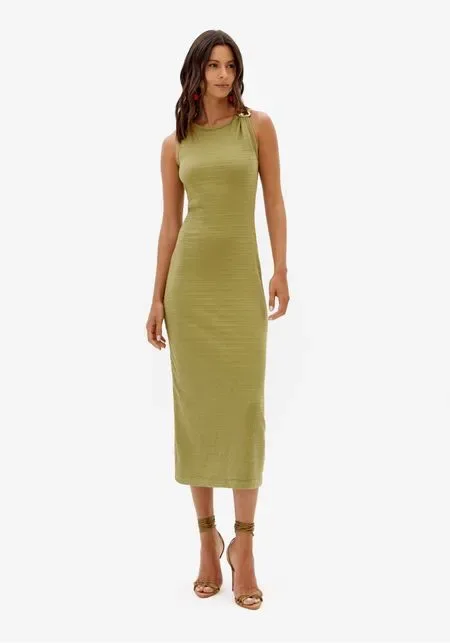 Vestido Super Midi Sem Mangas